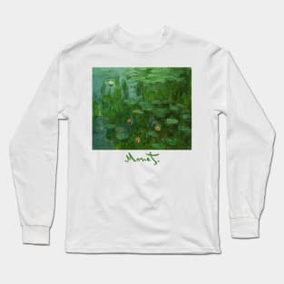 Green Waterlilies - Claude Monet Long Sleeve T-Shirt